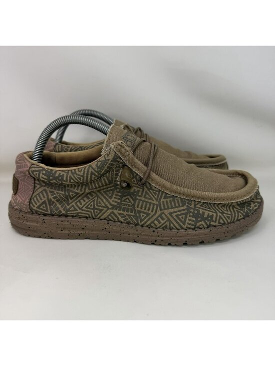 Hey Dude Other - Hey Dude Wally Stretch Aztec Comfort Shoes Loafers Brown Men's Size 9